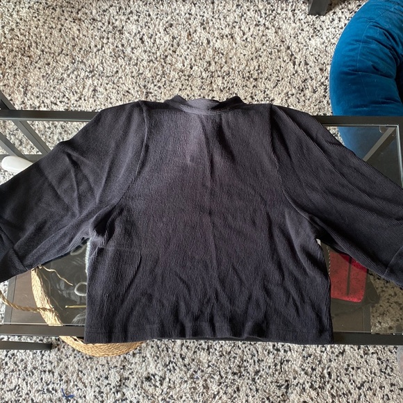 Madewell textured button back mock neck sweater - Picture 5 of 7